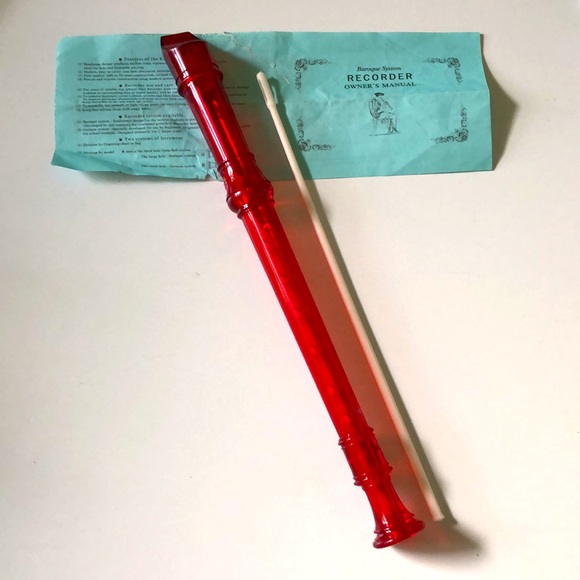 2 canto recorders soprano baroque model rhythm band instruments - Picture 4 of 9